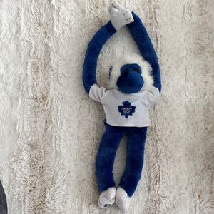 NHL Toronto Maple Leafs Blue & White Plush Hanging Monkey